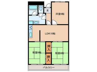 メゾンド玉手の物件間取画像